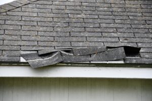 cracked or missing shingles